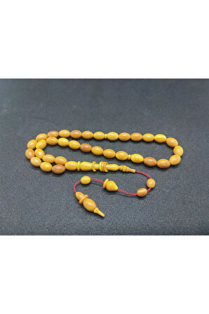 Ahmet Eryılmaz Usta Eseri 0.6 Delim Halkalı İmame 3 Kat Cilalı Sıkma Kehribar Sertifikalı 6867