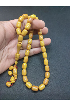 Ahmet Eryılmaz Usta Eseri 0.6 Delim Halkalı İmame 3 Kat Cilalı Sıkma Kehribar Sertifikalı 6875