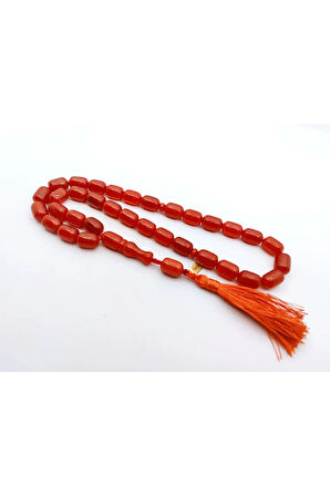 Ebu Zeyn Usta Eseri Eski Usül 12 Kat İpe Dizilmiş İri Boy Sıkma Kehribar  Sertifikalı 7189