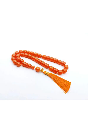 Ebu Zeyn Usta Eseri Eski Usül 12 Kat İpe Dizilmiş İri Boy Sıkma Kehribar  Sertifikalı 7193