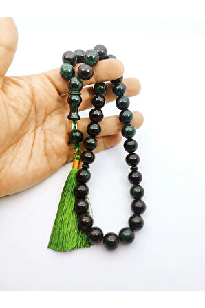 Ebu Zeyn Usta Eseri Eski Usül 12 Kat İpe Dizilmiş İri Boy Sıkma Kehribar  Sertifikalı 7198