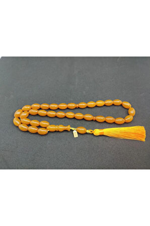 Ebu Zeyn Usta Eseri Eski Usül 12 Kat İpe Dizilmiş İri Boy Sıkma Kehribar Sertifikalı 7201