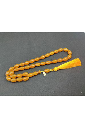 Ebu Zeyn Usta Eseri Eski Usül 12 Kat İpe Dizilmiş İri Boy Sıkma Kehribar Sertifikalı 7201