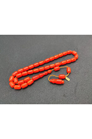 Mehmet Mercan Usta Eseri Süs Objesinden (Biblo) Yapılma Katalin Tesbih Sertifikalı 7309