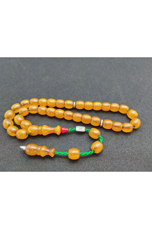 Zeyzun Usta Eseri Dik Damar (İmza Çivi Ara Pullar Gümüş) Sıkma Kehribar Sertifikalı 7331