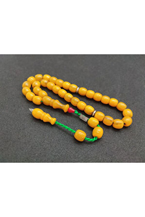 Zeyzun Usta Eseri Dik Damar (İmza Çivi Ara Pullar Gümüş) Sıkma Kehribar Sertifikalı 7333