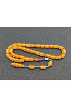 Zeyzun Usta Eseri Dik Damar (İmza Çivi Ara Pullar Gümüş) Sıkma Kehribar Sertifikalı 7335