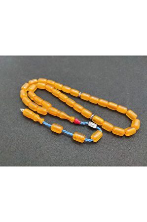 Zeyzun Usta Eseri Dik Damar (İmza Çivi Ara Pullar Gümüş) Sıkma Kehribar Sertifikalı 7335