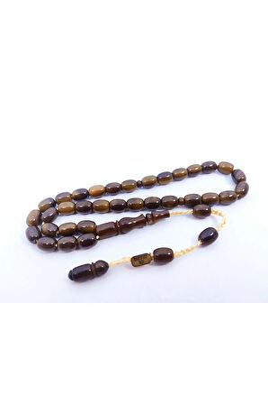 İsa Balkaya Usta Eseri 12 Kat İpe Dizili Konik Delim(Eski Usul) Eski Sıkma Kehribar Sertifikalı 7350