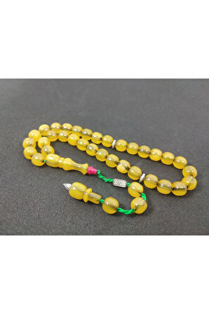 Zeyzun Usta Eseri Dik Damar (İmza Çivi Ara Pullar Gümüş) Sıkma Kehribar Sertifikalı 7494