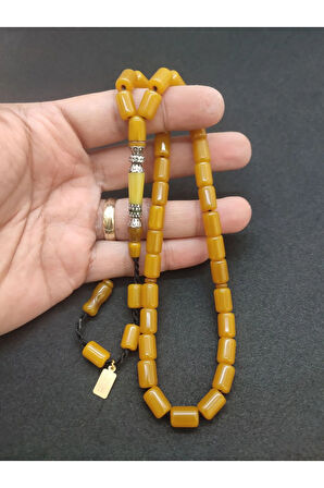 Zeyn Usta Eseri Çift Zımpara Çift Cila El Boy Gümüş Nakkaş Sıkma Kehribar Sertifikalı 7506