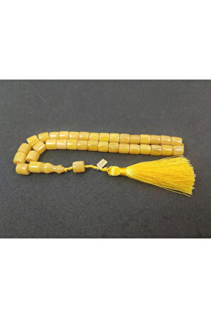 Ebu Zeyn Usta Eseri Eski Usül 12 Kat İpe Dizilmiş Eski Usul Sıkma Kehribar Sertifikalı 7646