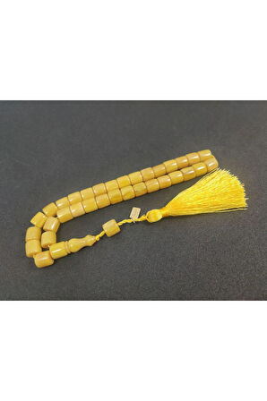 Ebu Zeyn Usta Eseri Eski Usül 12 Kat İpe Dizilmiş Eski Usul Sıkma Kehribar Sertifikalı 7646