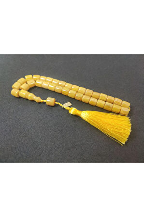 Ebu Zeyn Usta Eseri Eski Usül 12 Kat İpe Dizilmiş Eski Usul Sıkma Kehribar Sertifikalı 7646