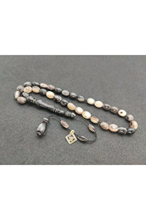 İskeçeli Cemil Usta Eseri Nadir Tür Alaca Renk Koç Boynuzu Sertifikalı 7725