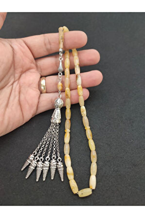 Kaçkar Usta Eseri 16.91 Gr. 475 Ayar Gümüş Püsküllü 10.86 Gr. Mat Kaya Damla Sertifikalı 7733