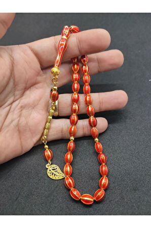 Mineli Altılı Yarma Model Düşük Ayar (475 Ayar) Gümüş Tesbih Sertifikalı 7740