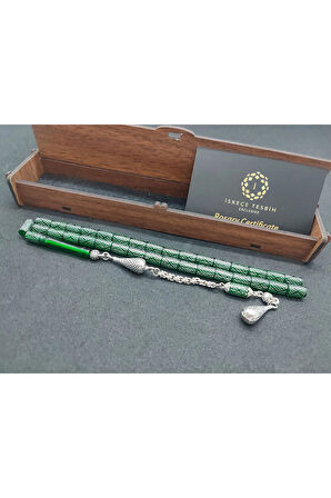 Yasin Sezgin Usta Eseri Ok Gibi Kesme 925 Ayar Gümüş Çakımlı Ateş-i Kehribar Sertifikalı 7768