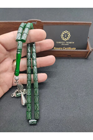 Yasin Sezgin Usta Eseri Ok Gibi Kesme 925 Ayar Gümüş Çakımlı Ateş-i Kehribar Sertifikalı 7768