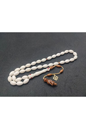 İskeçeli Cemil Usta Eseri Kuka Kombinli Taş Çakımlı Deve Kemiği Sertifikalı 7777