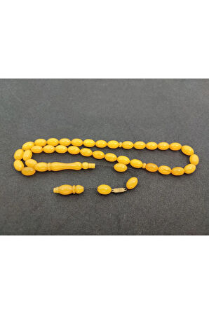 Furkan Gül Usta Eseri 0.6 Şeffaf Delim Çift Kat Cilalı Sıkma Kehribar Sertifikalı 7817