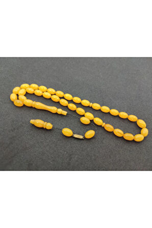 Furkan Gül Usta Eseri 0.6 Şeffaf Delim Çift Kat Cilalı Sıkma Kehribar Sertifikalı 7817