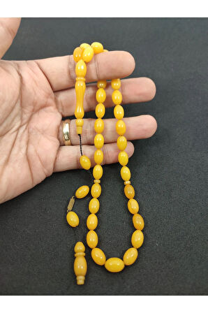 Furkan Gül Usta Eseri 0.6 Şeffaf Delim Çift Kat Cilalı Sıkma Kehribar Sertifikalı 7817