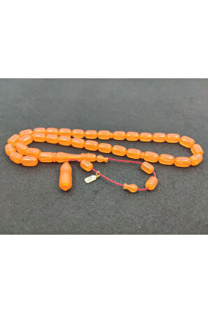 Furkan Gül Usta Eseri 0.6 Şeffaf Delim Çift Kat Cilalı Yemen Zar Kehribar Sertifikalı 7829