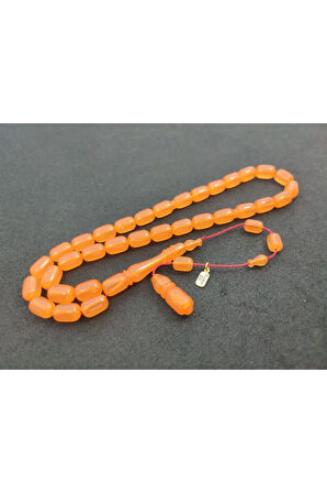 Furkan Gül Usta Eseri 0.6 Şeffaf Delim Çift Kat Cilalı Yemen Zar Kehribar Sertifikalı 7829