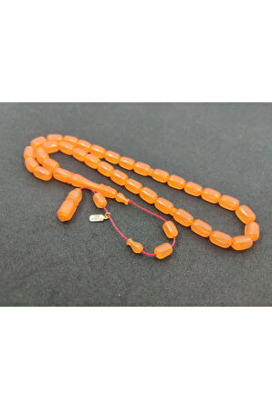 Furkan Gül Usta Eseri 0.6 Şeffaf Delim Çift Kat Cilalı Yemen Zar Kehribar Sertifikalı 7829