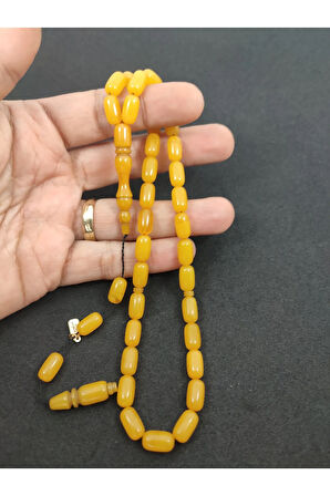 Furkan Gül Usta Eseri 0.6 Şeffaf Delim Çift Kat Cilalı Sıkma Kehribar Sertifikalı 7831