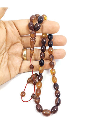 Ahmet Damar Usta Eseri 0.6 Delim Renk Cümbüşü Sıkma Kehribar Sertifikalı 8133