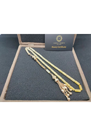 Kadife VIP Kutulu Gümüş Püsküllü Hatasız 10.15 Gr. Baltık Kraliçe Kaya Damla Sertifikalı 8302