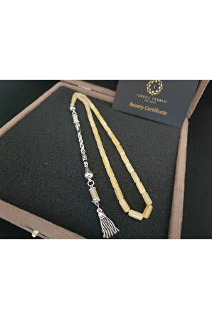 Kadife VIP Kutulu Gümüş Püsküllü Hatasız 10.05 Gr. Baltık Kraliçe Kaya Damla Sertifikalı 8304