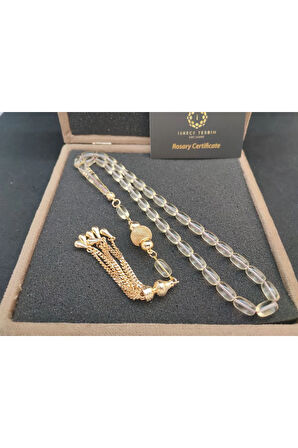 Gümüş Püsküllü 2 Yedek Habbeli VIP Kutulu 19.62 Gr. Ukrayna Kaya Damla Sertifikalı 8317