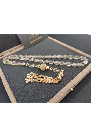 Gümüş Püsküllü 2 Yedek Habbeli VIP Kutulu 19.62 Gr. Ukrayna Kaya Damla Sertifikalı 8317