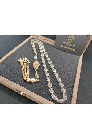 Gümüş Püsküllü 2 Yedek Habbeli VIP Kutulu 19.62 Gr. Ukrayna Kaya Damla Sertifikalı 8317