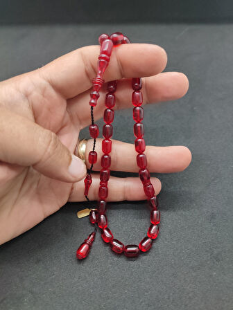 Başka Yerde Yok!!! Furkan Gül Usta Eseri Halkalı İmame El Boy Yemen Zar Kehribar Sertifikalı 8327