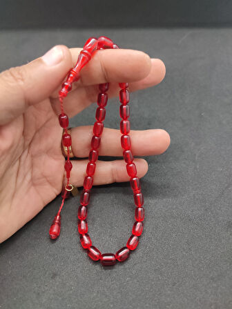 Başka Yerde Yok!!! Furkan Gül Usta Eseri Halkalı İmame El Boy Yemen Zar Kehribar Sertifikalı 8328