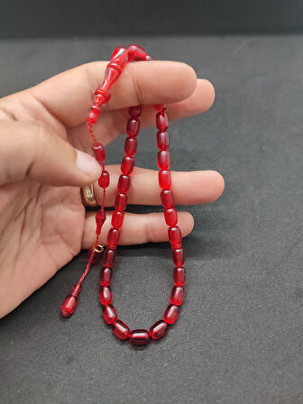 Başka Yerde Yok!!! Furkan Gül Usta Eseri Halkalı İmame El Boy Yemen Zar Kehribar Sertifikalı 8328