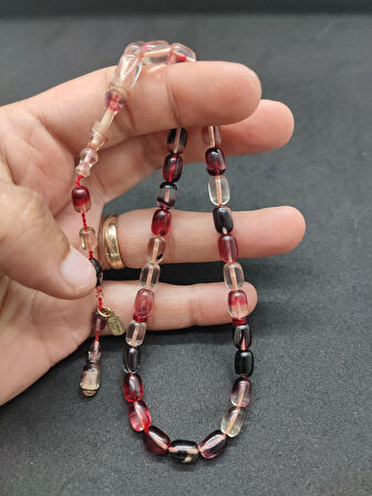 Başka Yerde Yok!!! Furkan Gül Usta Eseri Halkalı İmame El Boy Ateş-i Kehribar Sertifikalı 8336