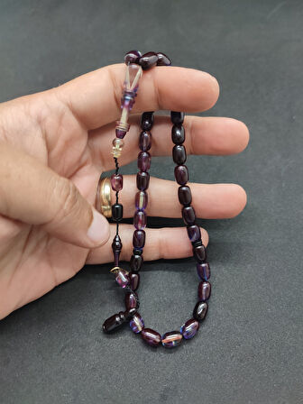 Başka Yerde Yok!!! Furkan Gül Usta Eseri Halkalı İmame El Boy Ateş-i Kehribar Sertifikalı 8337