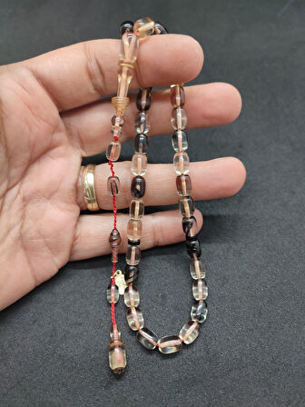 Başka Yerde Yok!!! Furkan Gül Usta Eseri Halkalı İmame El Boy Ateş-i Kehribar Sertifikalı 8339