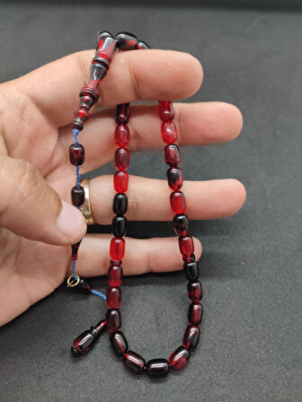 Başka Yerde Yok!!! Furkan Gül Usta Eseri Halkalı İmame El Boy Sıkma Kehribar Sertifikalı 8343