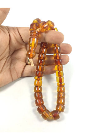 Başka Yerde Yok!!! 42 Gr. Kelle Boy Eski İran Necef Bağa Sertifikalı 8351