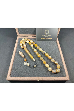 Başka Yerde Yok!!! VIP Kutulu Hakan Kaya Usta Eseri 38 Gr. Gergedan Boynuzu Sertifikalı 8372