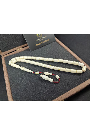 Başka Yerde Yok!!! Bedri Ala Usta Eseri VIP Kutulu 22.30 Gr. Eski Mahjong Oyun Taşı Sertifikalı 8382