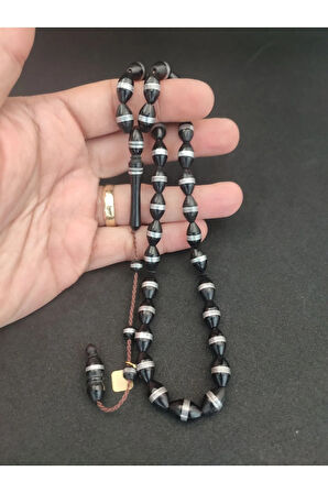 Hakan Kaya Usta Eseri Gümüş Sarmal Inci Siyahı Kuka Sertifikalı 7976