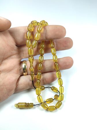 Mehmet Sancaktar Usta İşi İmzalı Mühürlü Sıkma Kehribar Model No 2285