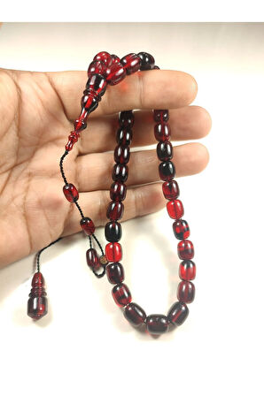 Bünyamin Barlak Usta Eseri Kuru Torna El İşi Tribüşon Ateş-i Kehribar Sertifikalı 5982